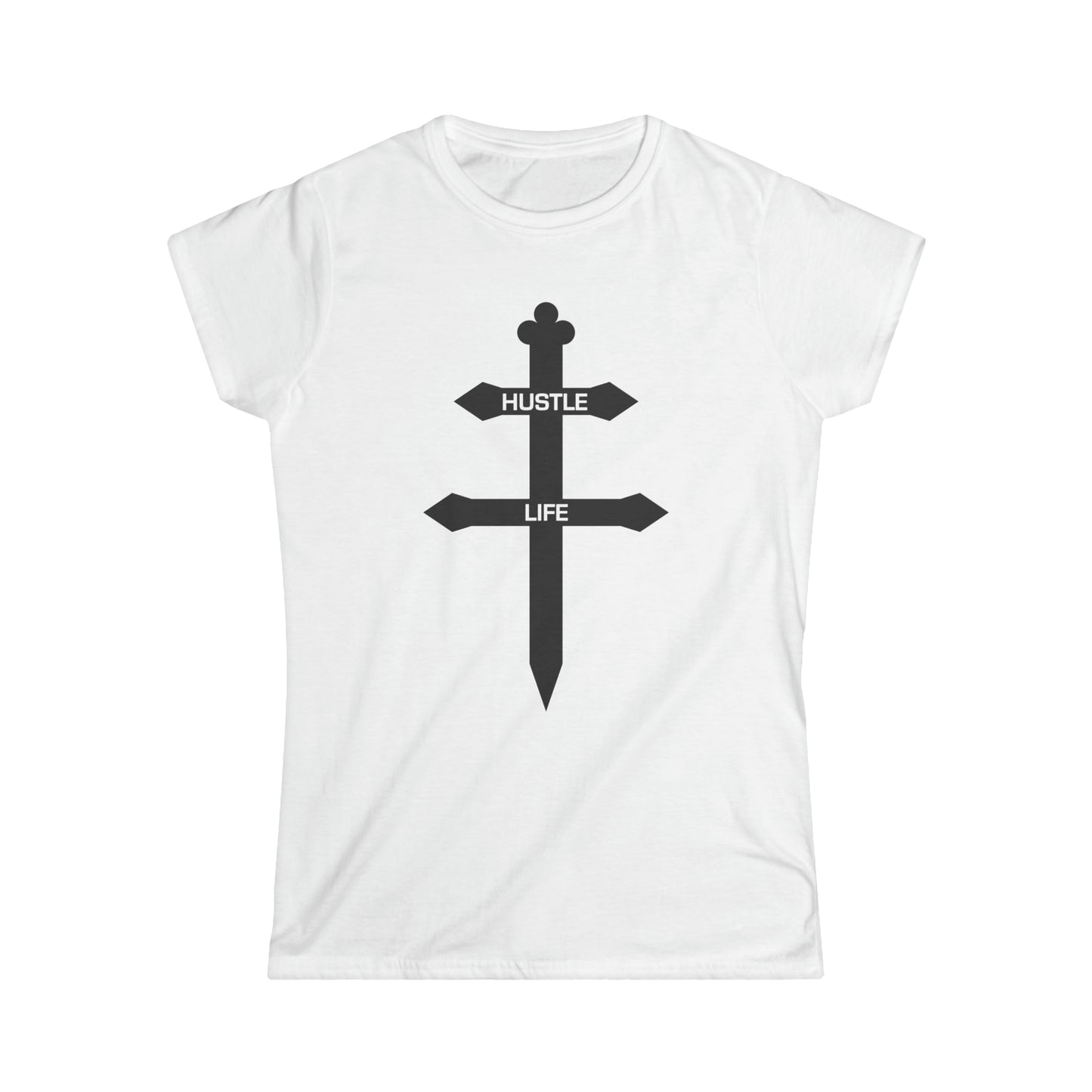 Cognac | Hustle Life | Women's Soft Style Tee