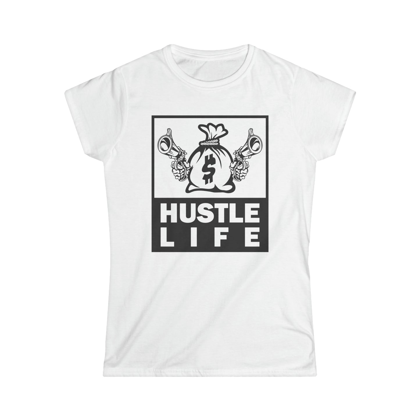 Bags O' Cash | Hustle Life | Women's Soft Style Tee