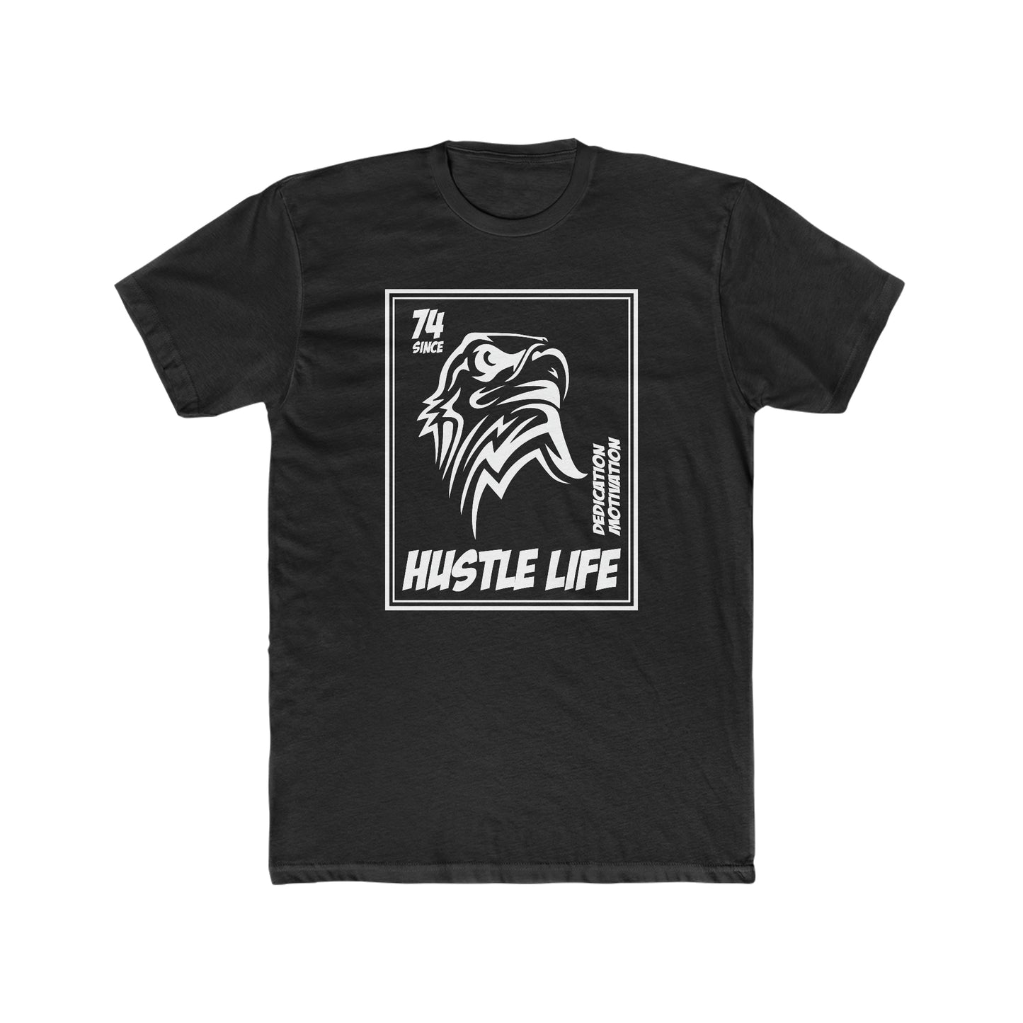 Eagle Stamp | Hustle Life | Cotton Crew Tee