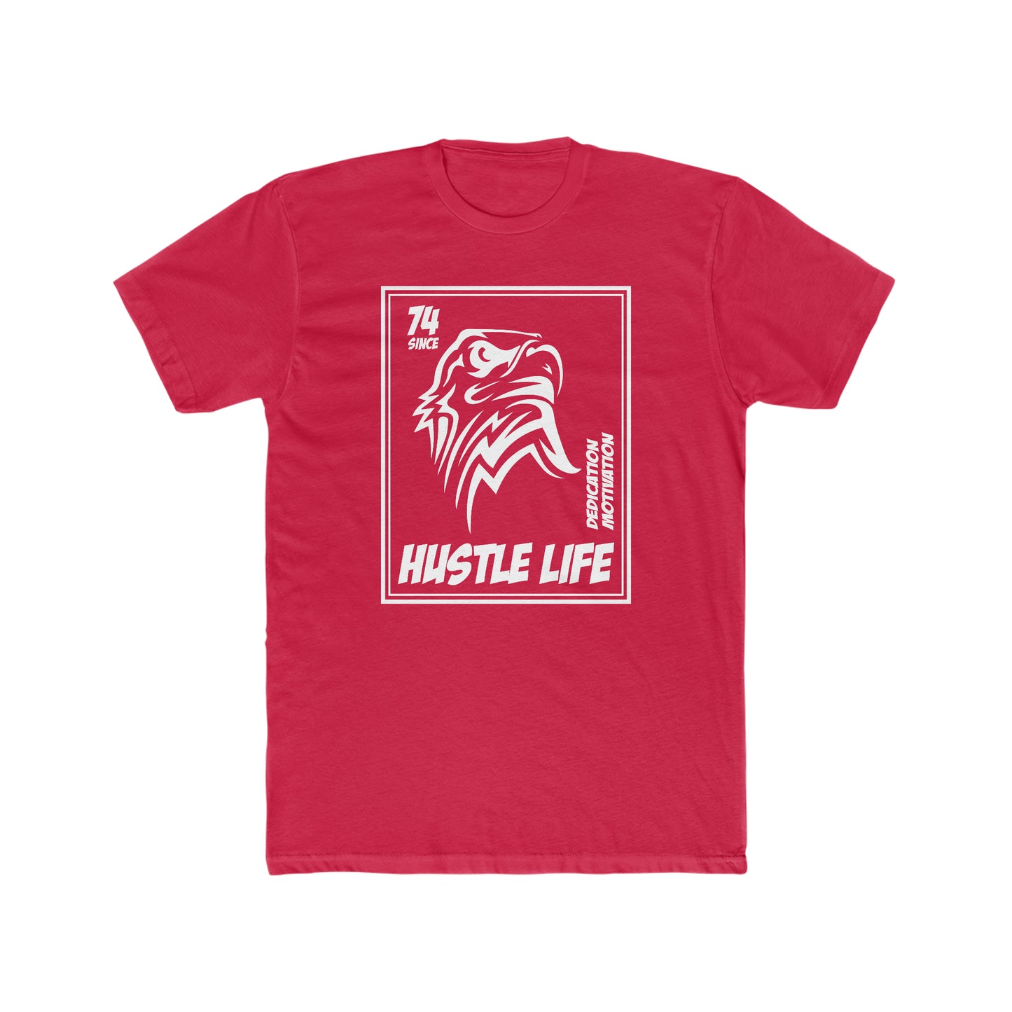 Eagle Stamp | Hustle Life | Cotton Crew Tee