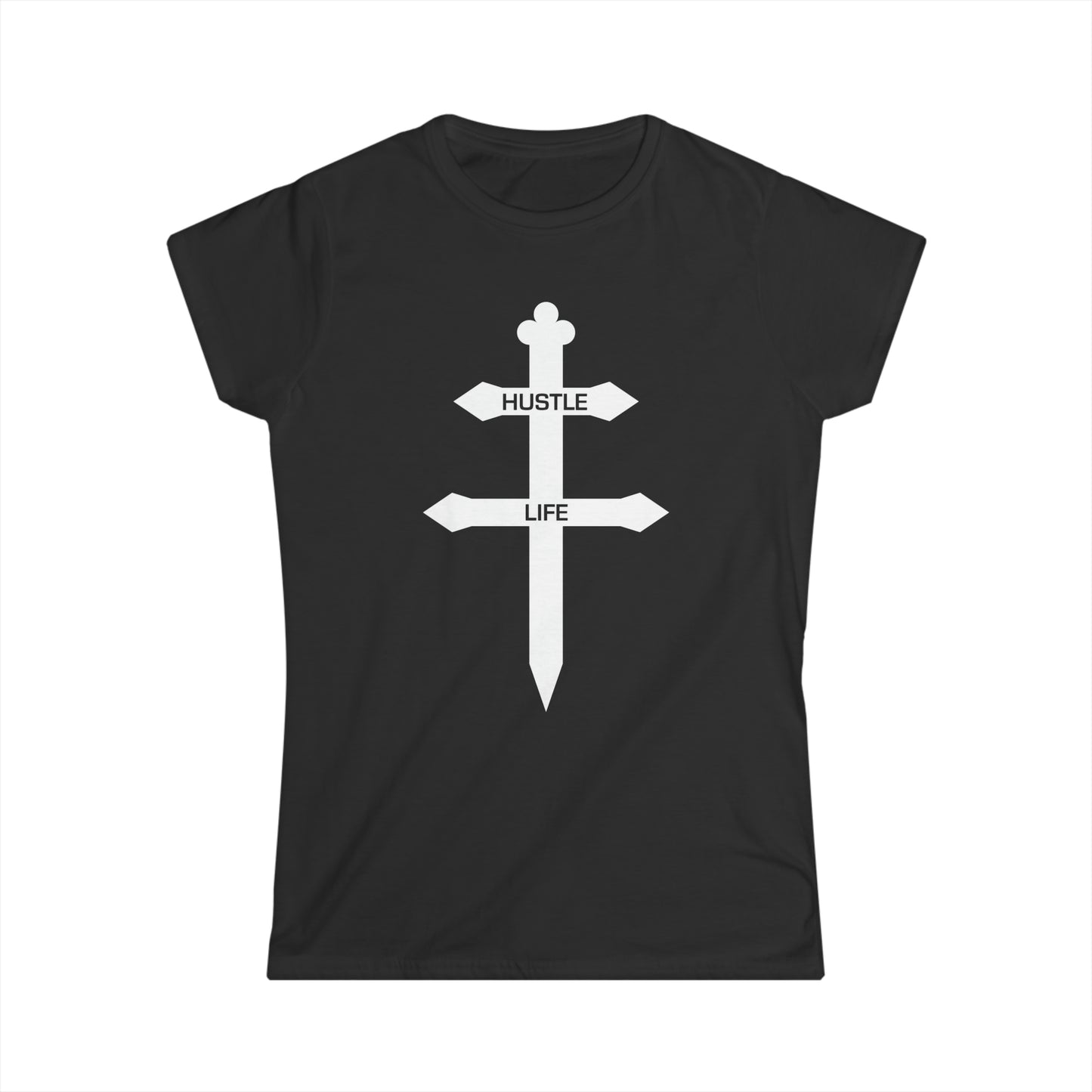 Cognac | Hustle Life | Women's Soft Style Tee