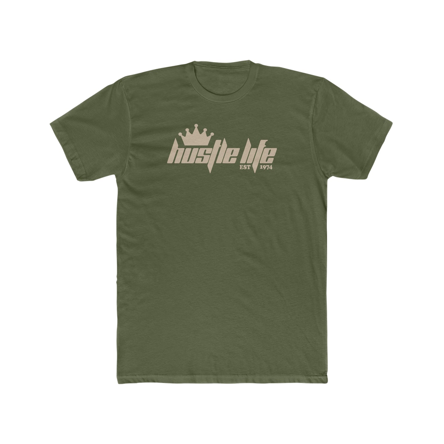 Pagal Crown | Hustle Life | Cotton Crew Tee