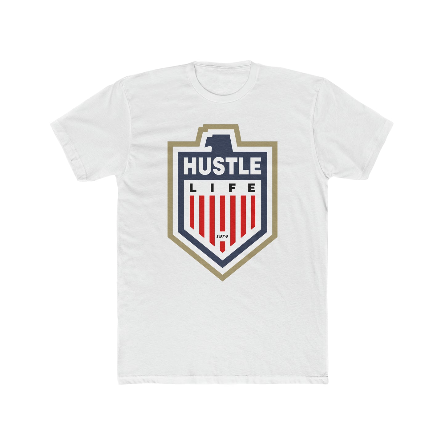 Crest | Hustle Life | Cotton Crew Tee