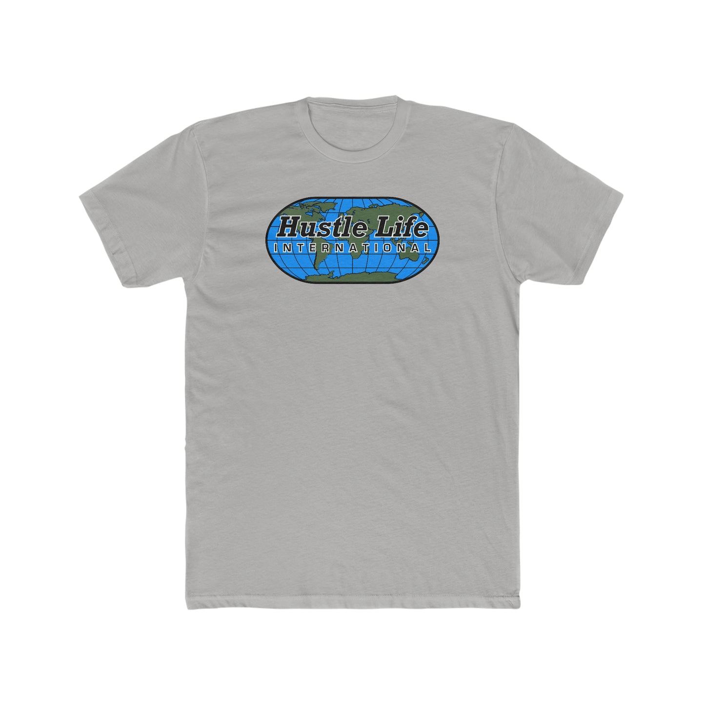 Worldwide | Hustle Life | Cotton Crew Tee