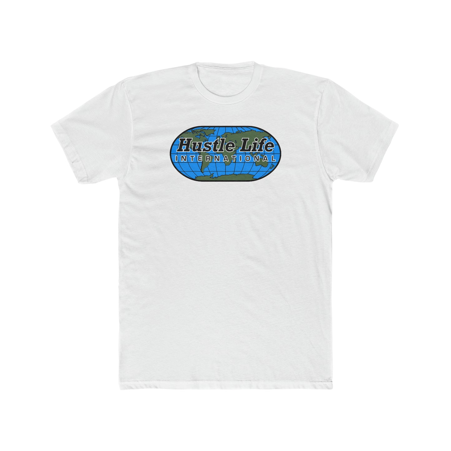 Worldwide | Hustle Life | Cotton Crew Tee