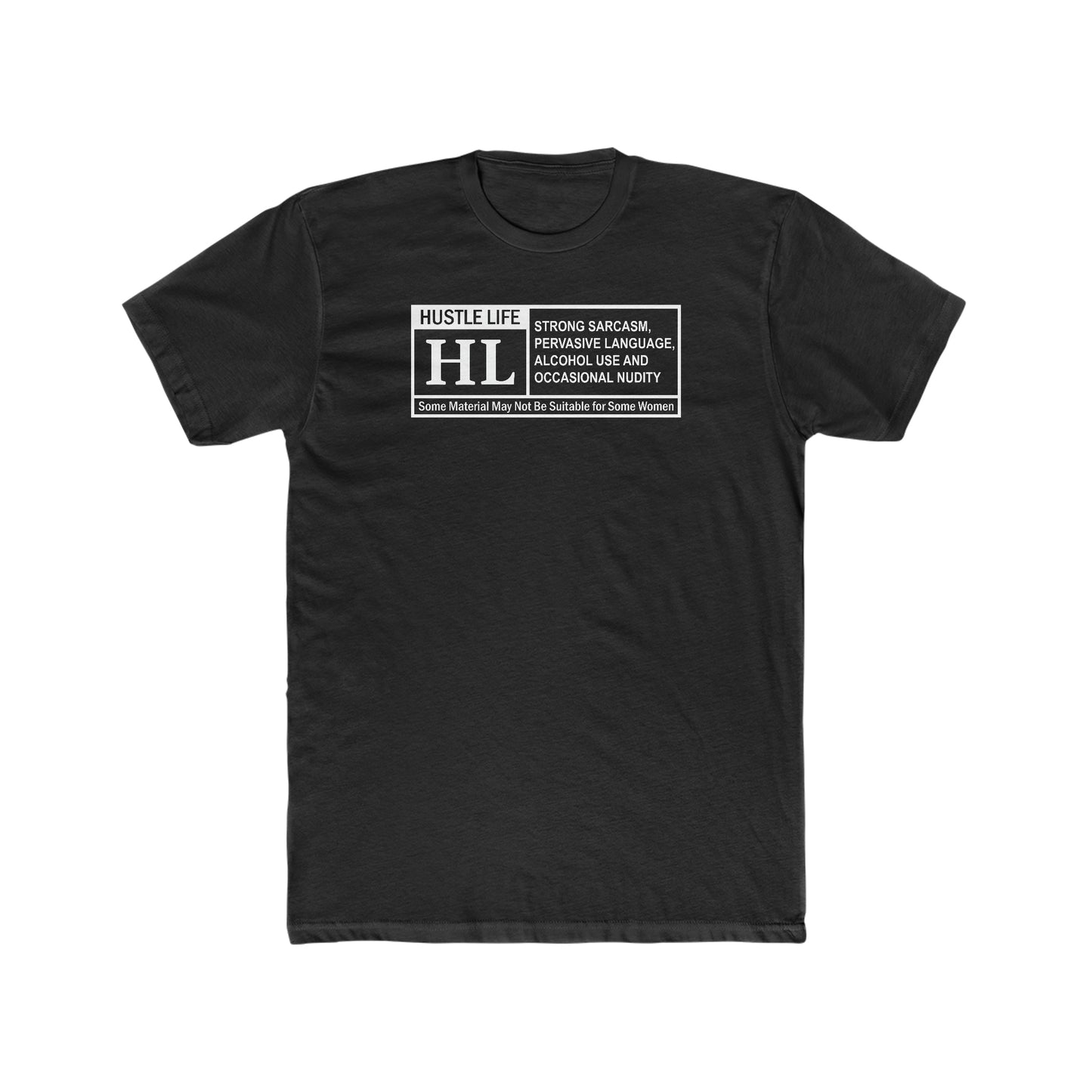 Parental Advisory | Hustle Life | Cotton Crew Tee