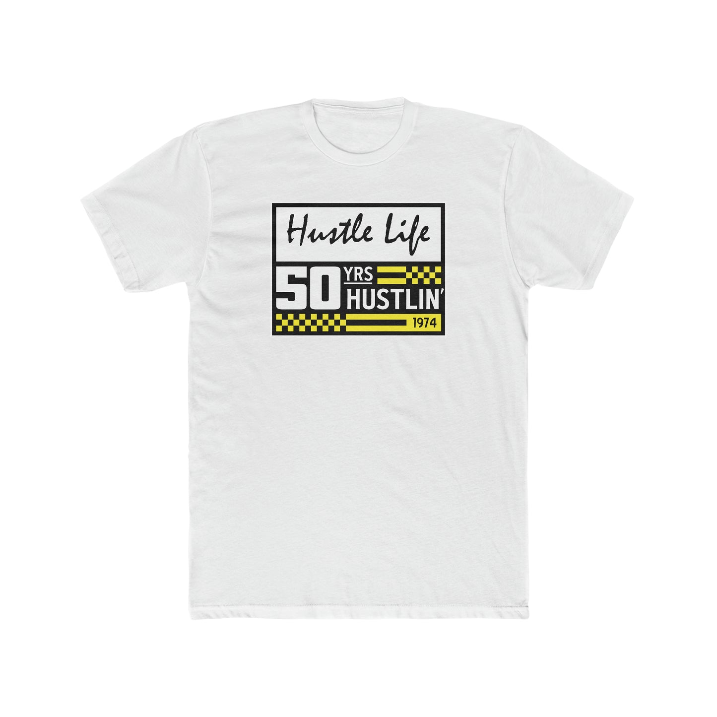 50 Years | Hustle Life | Cotton Crew Tee