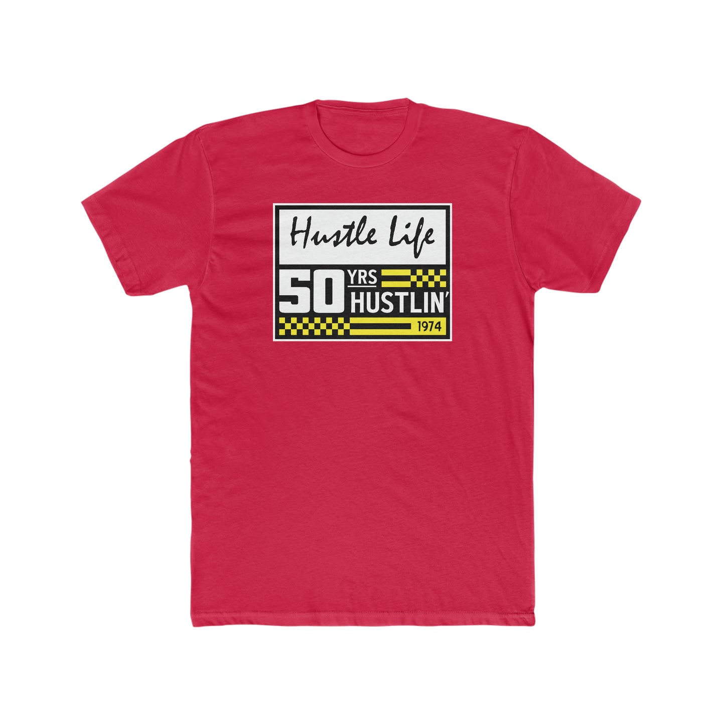 50 Years | Hustle Life | Cotton Crew Tee