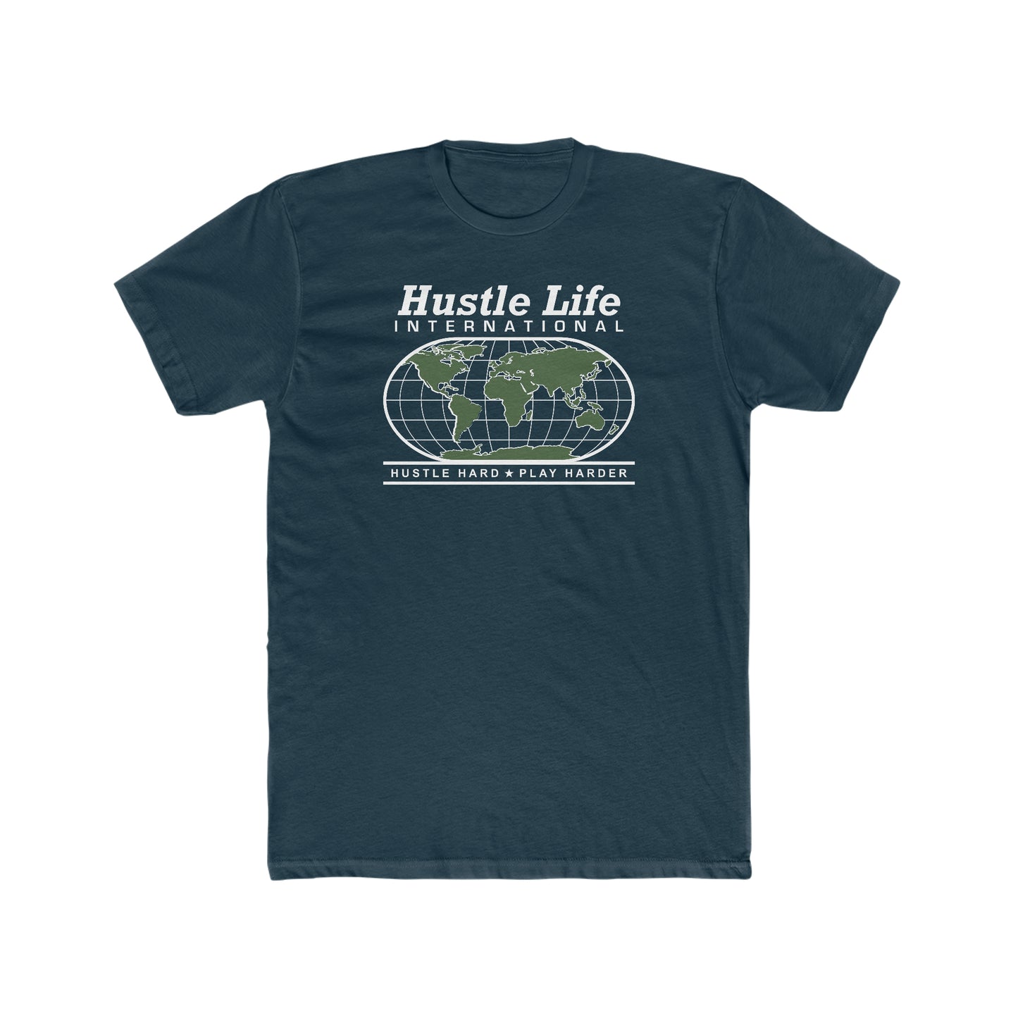 International | Hustle Life | Cotton Crew Tee