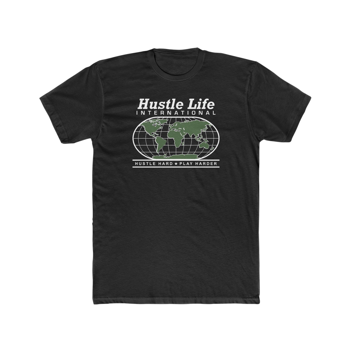 International | Hustle Life | Cotton Crew Tee