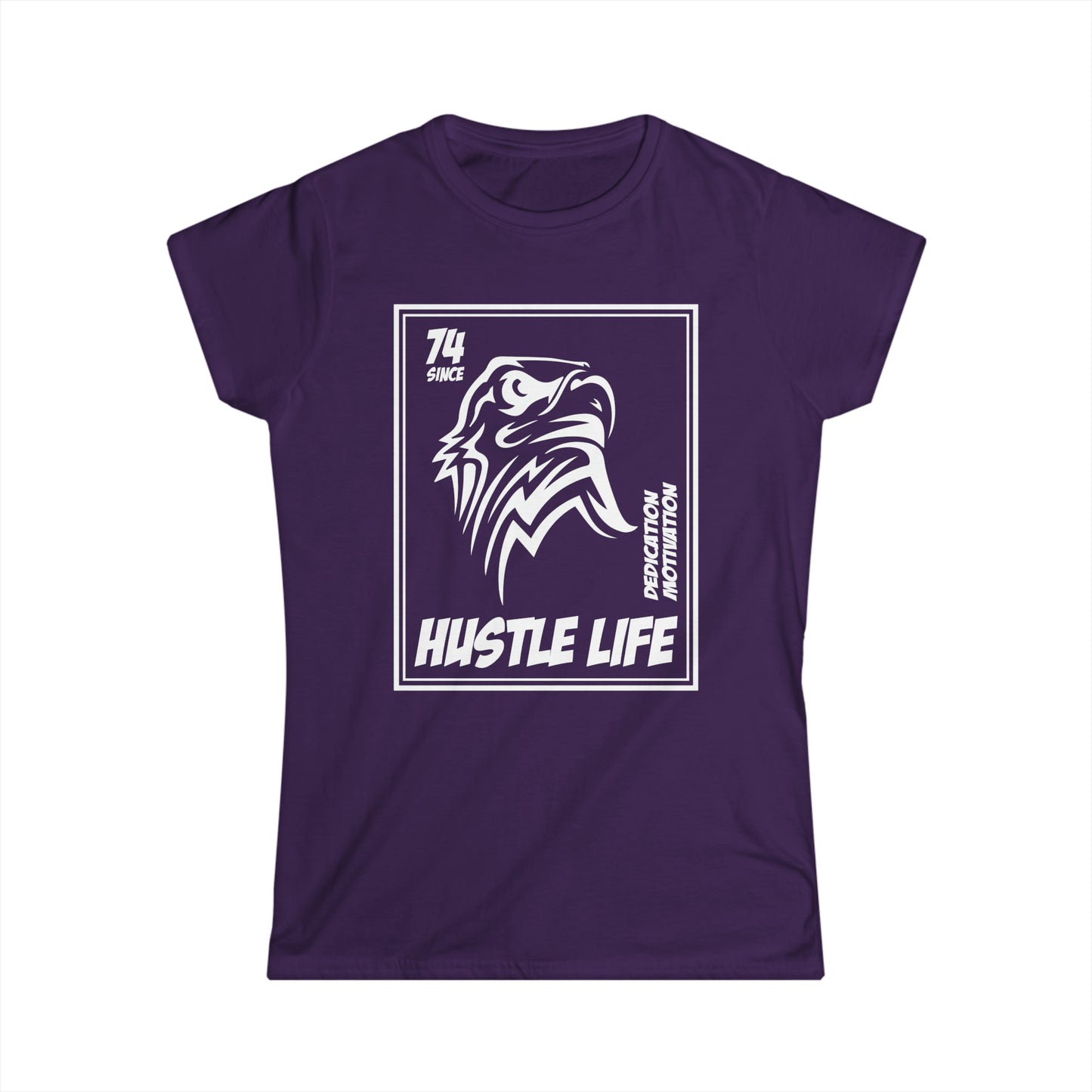 Eagle Stamp | Hustle Life | Women's Soft Style Tee