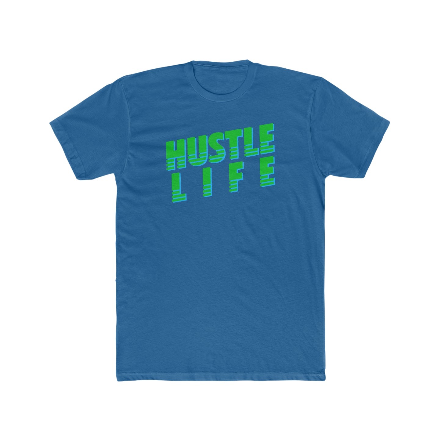 Slanted | Hustle Life | Cotton Crew Tee