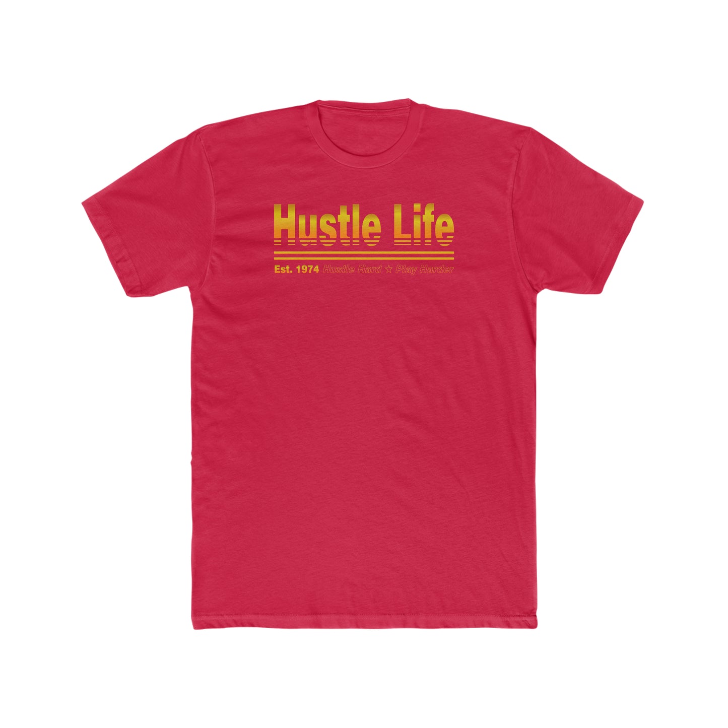 Gradient Life | Hustle Life | Cotton Crew Tee