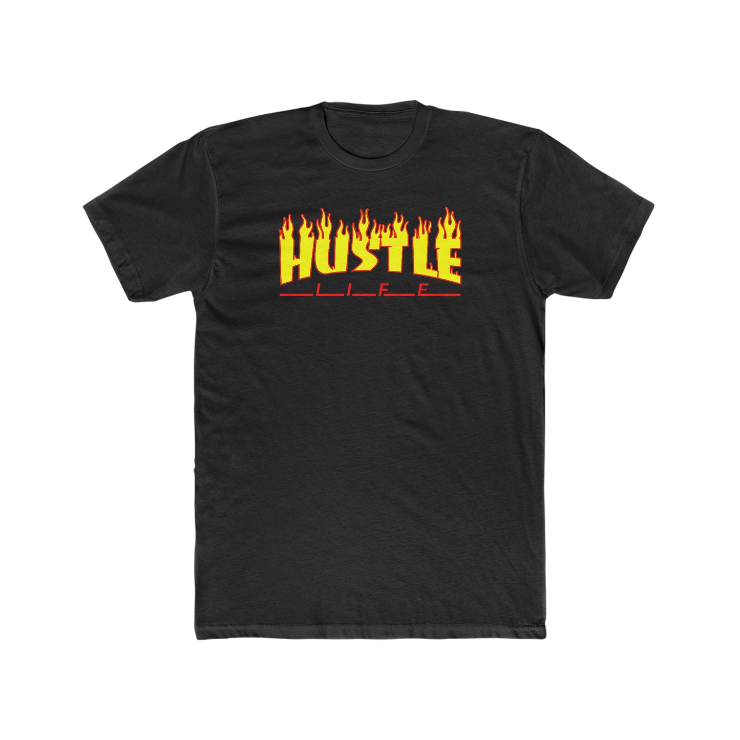Old School Skater | Hustle Life | Cotton Crew Tee