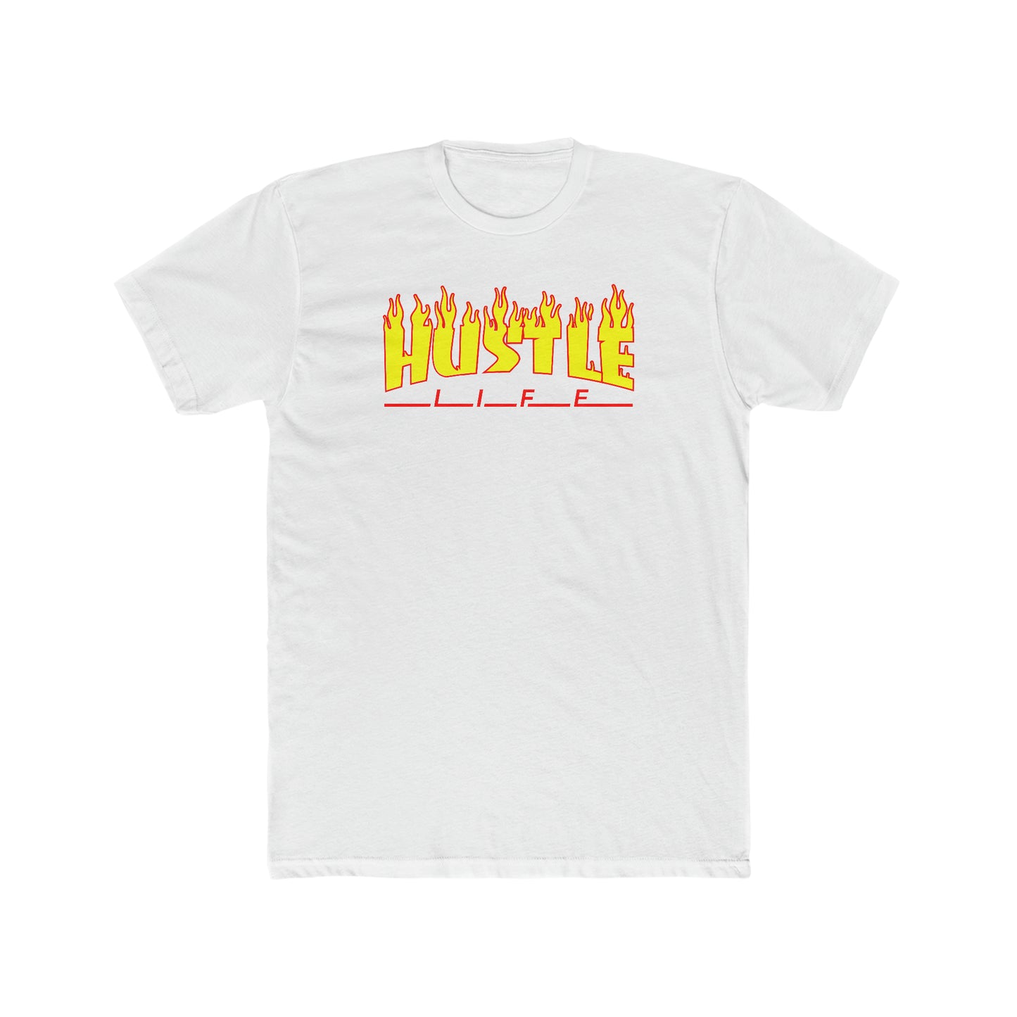 Old School Skater | Hustle Life | Cotton Crew Tee