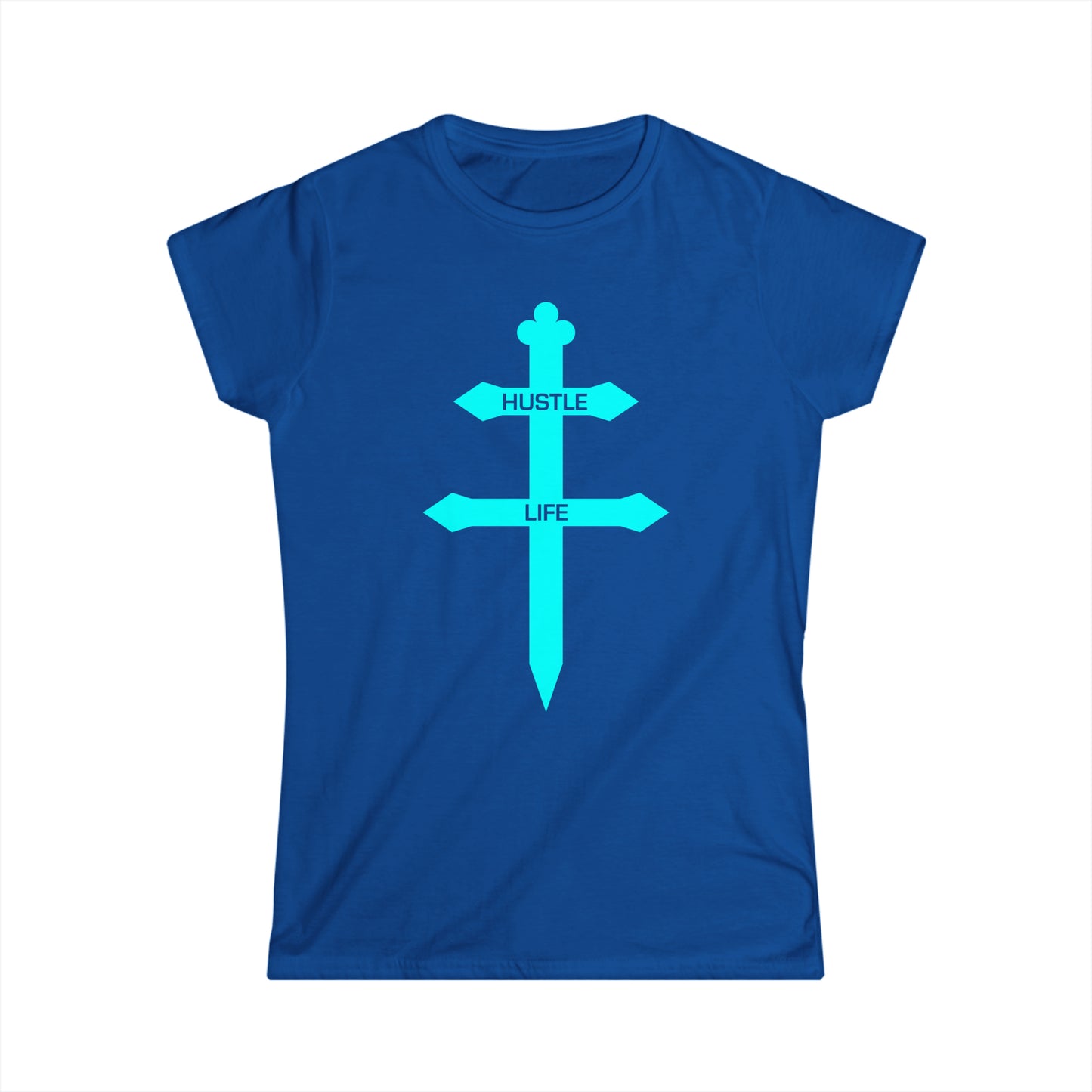 Cognac | Hustle Life | Women's Soft Style Tee