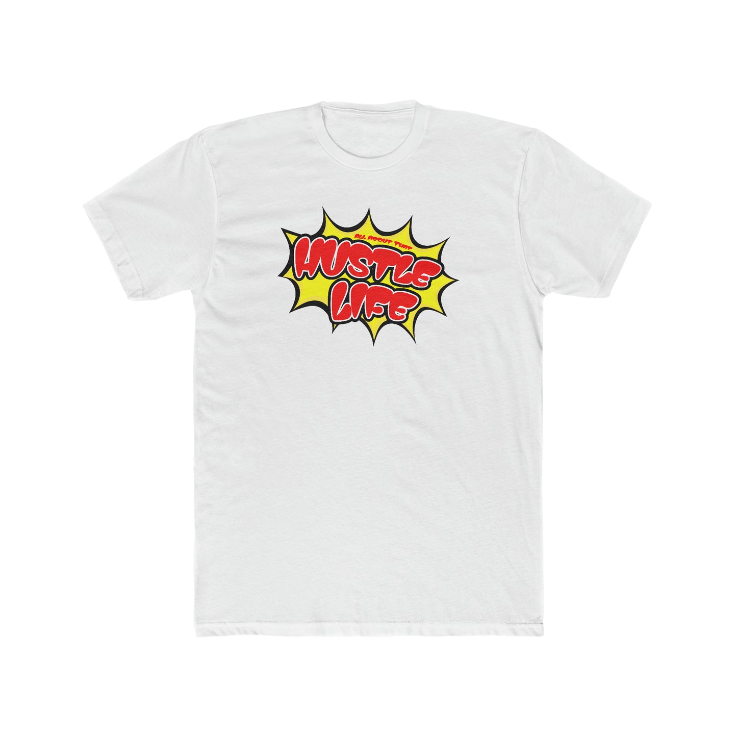 Toon Time | Hustle Life | Cotton Crew Tee