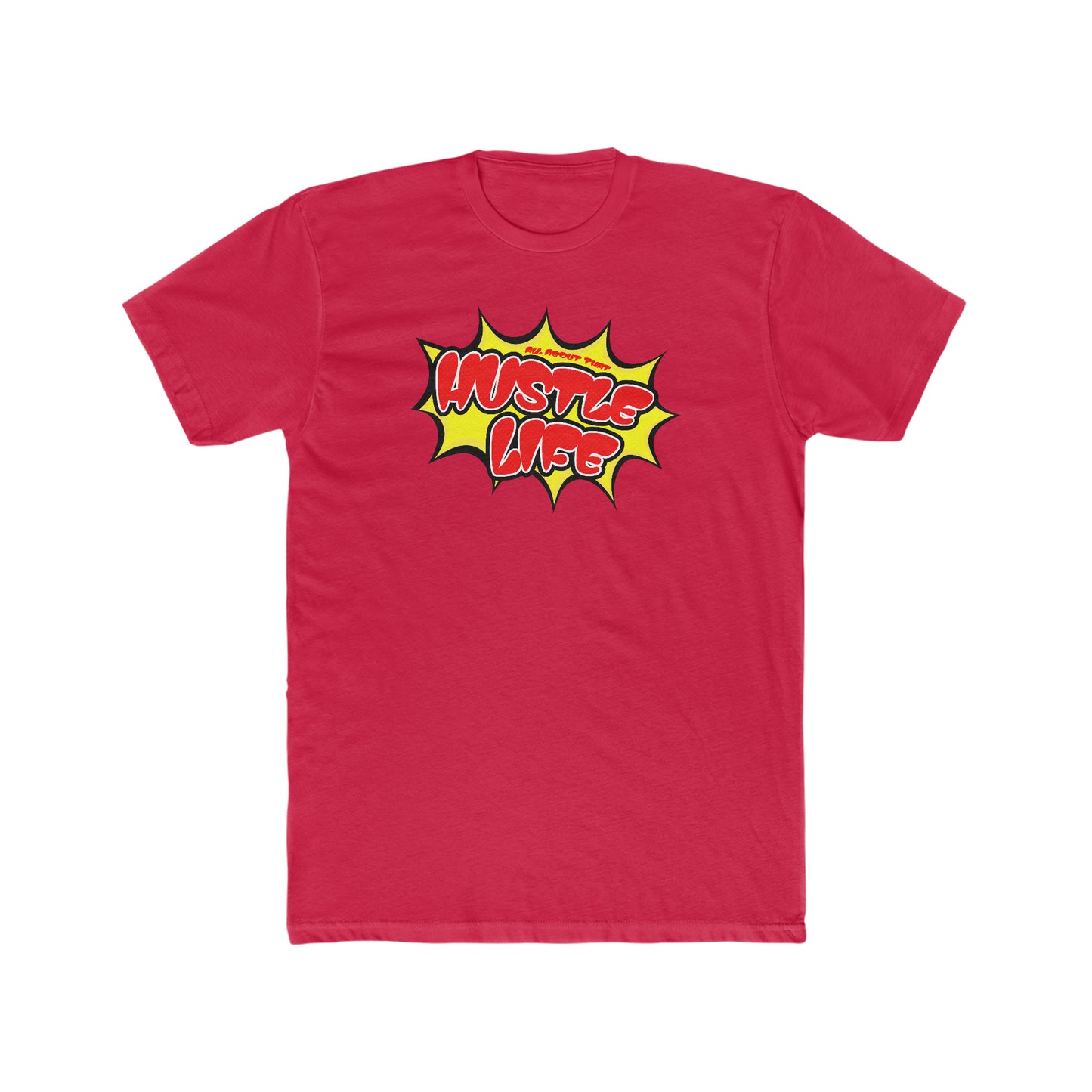 Toon Time | Hustle Life | Cotton Crew Tee