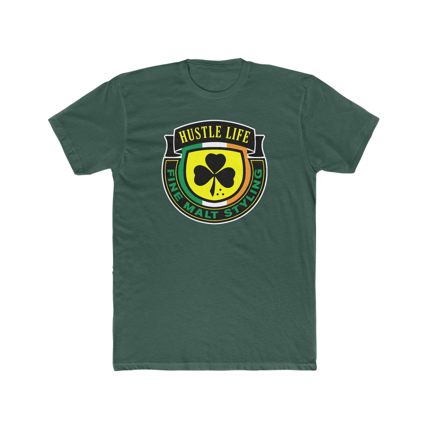 Shamrock | Hustle Life | Cotton Crew Tee