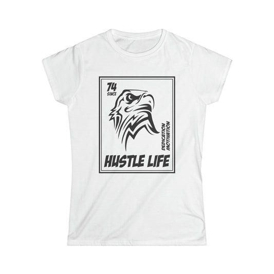 Eagle Stamp  | Hustle Life | Women's Soft Style Tee