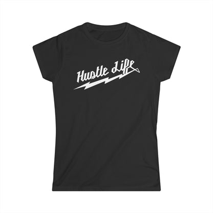 Lightning  | Hustle Life | Women's Soft Style Tee