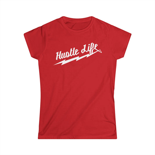 Lightning  | Hustle Life | Women's Soft Style Tee