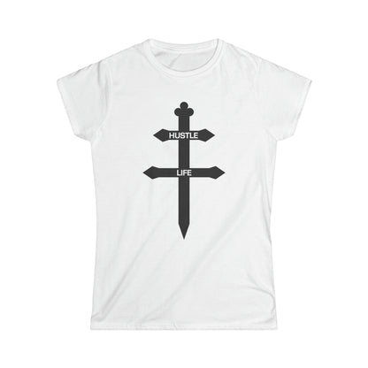 Cognac | Hustle Life | Women's Soft Style Tee