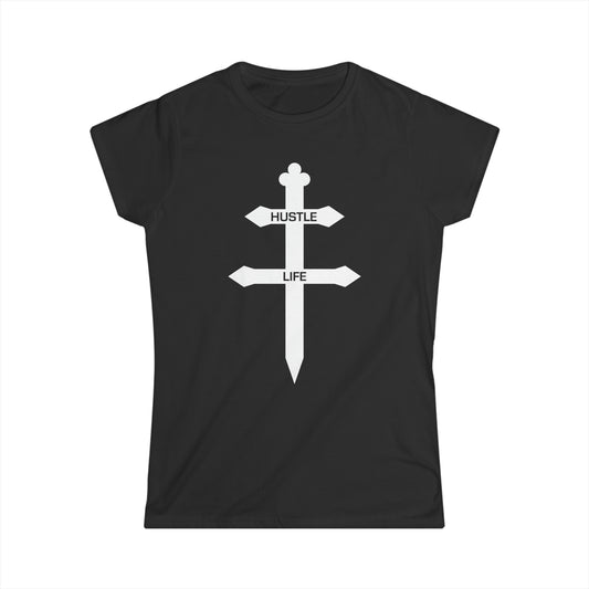Cognac | Hustle Life | Women's Soft Style Tee