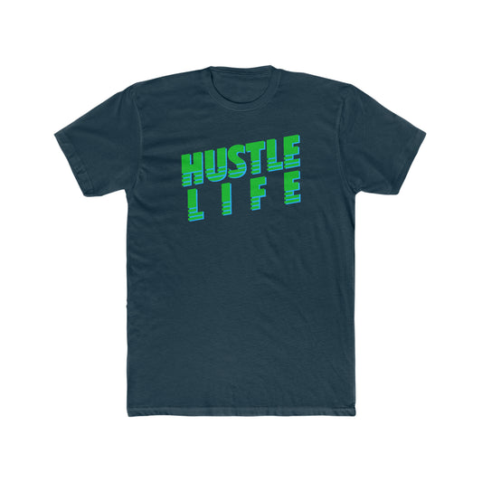 Slanted | Hustle Life | Cotton Crew Tee
