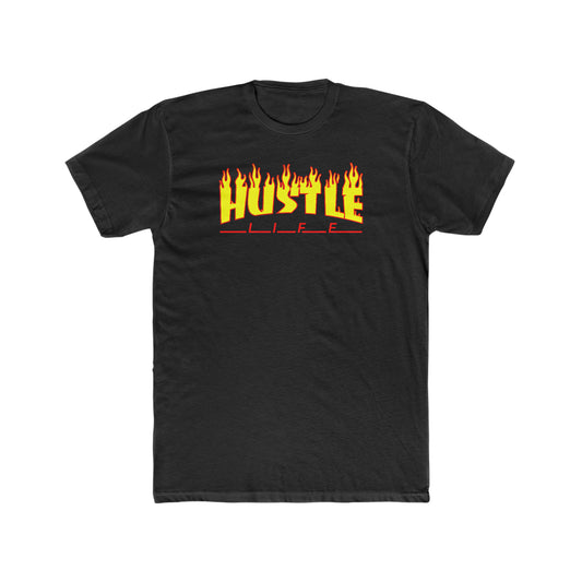 Old School Skater | Hustle Life | Cotton Crew Tee