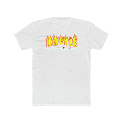 Old School Skater | Hustle Life | Cotton Crew Tee
