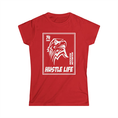 Eagle Stamp  | Hustle Life | Women's Soft Style Tee