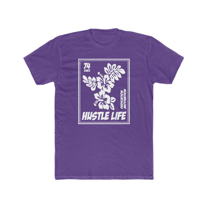 Flower Stamp | Hustle Life | Cotton Crew Tee